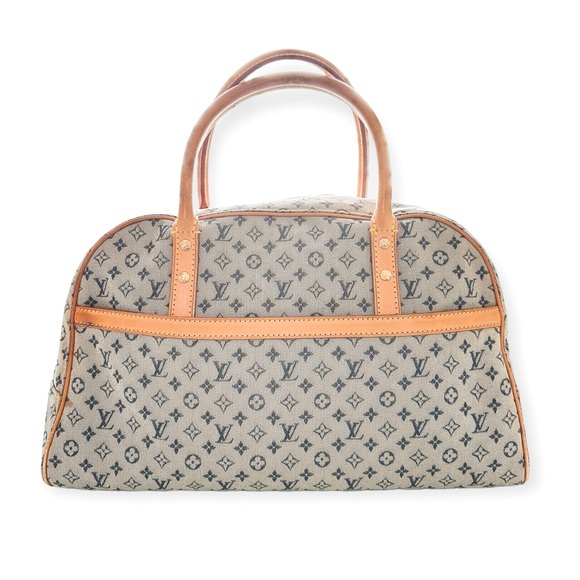 Louis Vuitton Handbags - Louis Vuitton Navy Monogram Mini Lin Marie Boston Bag